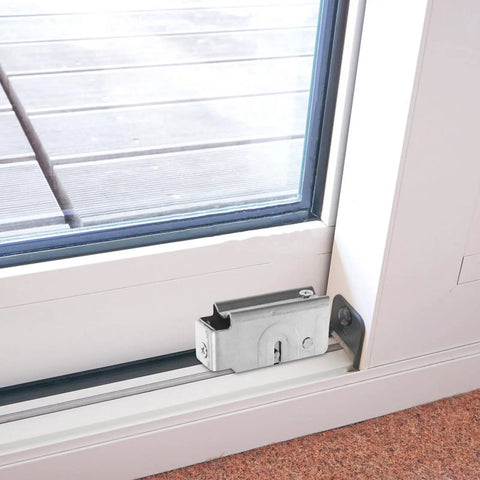 Heavy Duty Sliding Door Roller Replacement Kit With Double Bearings For Whisper Quiet Wardrobe And Patio Glides near window frame.