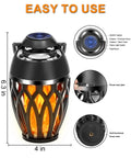 Twin Pack Outdoor Bluetooth Flame Speaker With LED Torch Dope Ambience Light, IPX5 Waterproof, Bluetooth 5.0, Dual Device Pairing