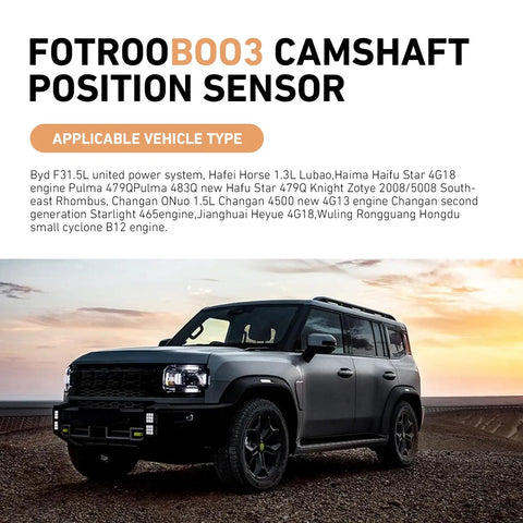 High Temperature Resistant Camshaft Position Sensor Drop In Replacement for quick starts and smooth idles in vehicles.