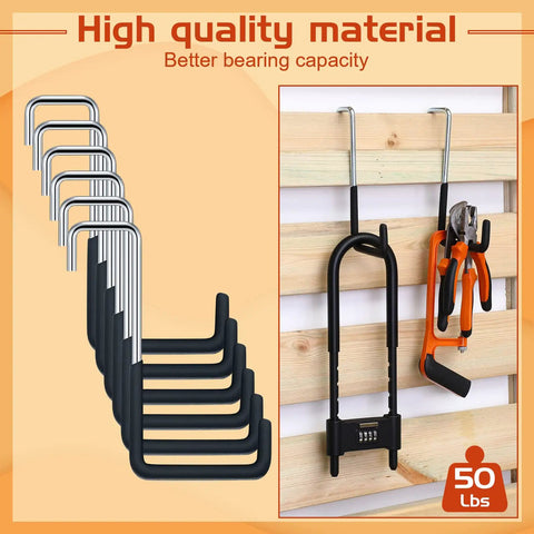 18 Piece Heavy Duty Rafter Hanger Hook Set S Shaped Galvanized Steel No Screws Required For Easy Garage Organization
