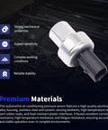 AC Pressure Sensor Switch For Lincoln MKT MKX MKC Aviator Continental Mark LT And Ford Edge Escape Mustang F650 Fiesta Bronco Explorer Fusion Maverick Plug And Play Replacement Sensor, close-up view showing premium materials.