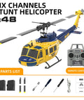 315mm UH 1 RC Helicopter For Adults Pro Level 6CH With Brushless Motor Optical Flow Positioning And TOF Radar Altitude Hold
