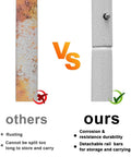 Comparison of rusted rail bar vs. corrosion-resistant 2 Pack Canopy Rail Bars For Pop Up Tents, 10ft Universal Half Wall Support Kit.