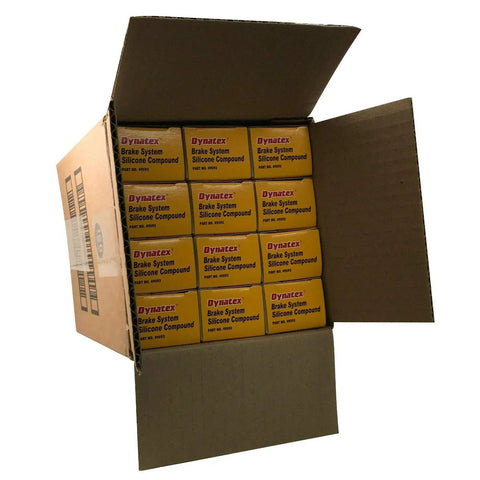 Box of Dynatex Brake System Silicone Lubricant Compound 5.3 Oz Tubes for Auto and Marine Use, Pro Grade Formula, Made in USA