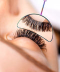 Two Piece Lash Mirror For Eyelash Extensions Half Moon Stainless Steel Lash Tool 1.96 Inch Mirror Large 6.5 Inch Overall Great Lash Inspection For Women And Girls Lash Pros And DIY Makeup, half-moon mirror on eyelash extension