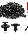 100 Pieces Nylon Engine Under Cover Push Type Retainer Clips Kit With Bonus Fastener Remover For Toyota And Lexus, 9046707201