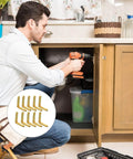 Man installing cabinet hardware with 10Pcs Zinc Alloy 90 Degree Hinges for Miniature Furniture and Wooden Boxes