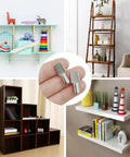 22 Pack Heavy Duty Nickel Plated Shelf Support Pegs For Home Storage, 1/4 Inch Spoon Style Cabinet Pin Holders made from zinc alloy in use with shelves.