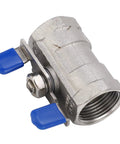 Rock Solid 3/4 Inch Stainless Steel Ball Valve With Female Thread Pipe Fitting For Water And Gas Lines Built Tough Daily Driver 304 Corrosion Resistant Heavy Duty Plumbing Hardware Easy Turn Handle
