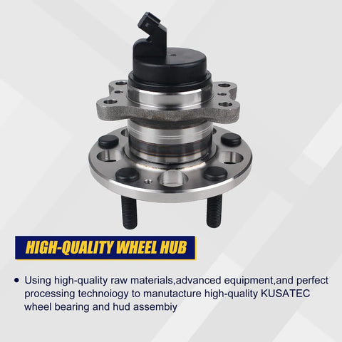 Fresh Rear Wheel Bearing And Hub Assembly Direct Fit For 2014 To 2019 Kia Soul And Soul EV Models, showcasing high-quality design.