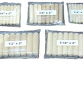 Wood Dowel Pin Set With 2 Inch Length, 50 Pins Total, 10 Each Of 5 Sizes 1/4 Inch, 5/16 Inch, 3/8 Inch, 7/16 Inch, 1/2 Inch.