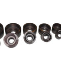 Knock Out Punch Set 7 Piece Tube Size Kit For Plate Steel Includes CNC Machined 4130 Chrome Moly Heat Treated Punches