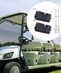 Two Pack Limit Microswitch Replacement For Cushman Commander 22 Vehicles And EZGO Gas And Electric Models From 2003 And Newer D2VW-01L3-3HS Replacement Compatible Drop In Ready, shown with golf cart background.