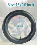 Two Pack 16x4.0 Fat Bike Inner Tubes With Schrader Valve For Snow And Sand Riding Heavy Duty Rubber Durable Replacement Tubes