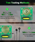 Tunable Frequency Generator For Healing Sine Wave Device From 0.01 Hz To 200000 Hz With 7.83 Hz Default And Preset 10 Hz 40 Hz 174 Hz 285 Hz 396 Hz 417 Hz 432 Hz 528 Hz For Home Use And Wellness, PCB with earphone and Schumann detector