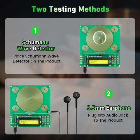 Tunable Frequency Generator For Healing Sine Wave Device From 0.01 Hz To 200000 Hz With 7.83 Hz Default And Preset 10 Hz 40 Hz 174 Hz 285 Hz 396 Hz 417 Hz 432 Hz 528 Hz For Home Use And Wellness, PCB with earphone and Schumann detector