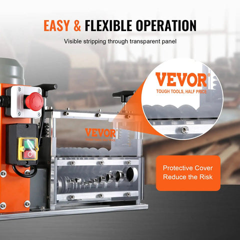 Heavy Duty Automatic Wire Stripper For Electric Cables Point Zero Six To One Point Five Seven Inches with transparent panel for easy operation.