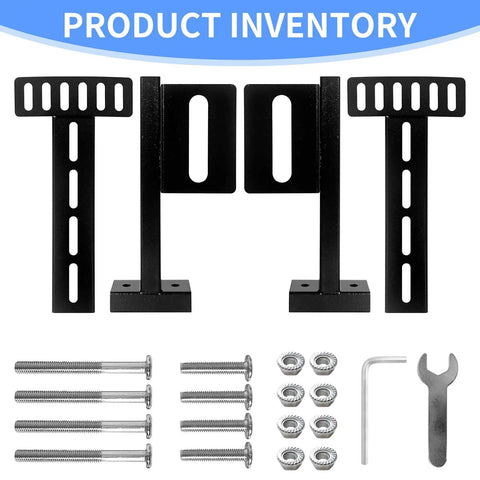 Heavy Duty Headboard Brackets For Adjustable Beds Slick Adjustable Frame Mounts Straight Easy Install, include mounting kit and hardware.