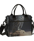 Insulated Leakproof Lunch Tote For Women And Men, owl design, premium polyester, adjustable strap, perfect for picnics and camping.