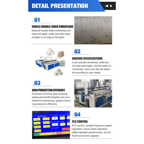 Detail presentation of Top Notch Commercial Tissue Paper Production Equipment Built For Hustling Startups Running This Mini Toilet Roll Maker Machine.