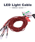 8 Piece RC LED Light Kit For Airplanes And Helicopters With 23 6 Inch Cable Full Aircraft Lighting System details