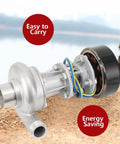 1000W Micro Hydro Turbine Generator For Home Use, Portable Water Power System with visible metal components on sandy surface