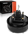 Kickin Ass Vacuum Brake Booster For Jeep Cherokee Comanche Wagoneer 1985 To 1990, black steel, direct fit, heavy duty design.