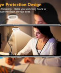 Lighted Magnifying Glass With Clip-On Desk Lamp Adjustable 3 Color Modes And 10 Brightness Levels 1000 Lumen Hands-Free Magnifier in use