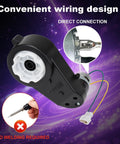 Two Pack 24V RS555 Upgrade Motor Gearbox Kit for Ride On Cars with wiring and no welding required