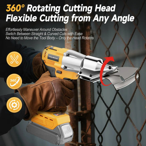 Beast Cordless Metal Shears For 20V Max Batteries With A Brushless Motor Delivering 400Nm Torque Cut Through 14 Gauge Steel in use