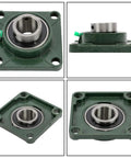 Beefy Heavy Duty Self Aligning Pillow Block Bearing UCF208 24 1.5 Inch 4 Bolt With Seat Bearing Pack Of 4 for Shaft Alignment