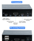 Hassle Free Wireless Kvm Extender With Hdmi No Wiring Headaches showing TX transmitter and RX receiving terminal interfaces.