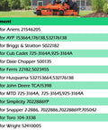Compatibility chart for Lawn Mower Interlock Switch Kit 2 Pack No Fuss Safety Limit Switch Replaces 153664 22182 176138