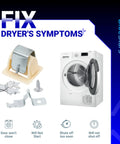2 Pack Dryer Door Latch Strike Kit 279570 Easy Install Fits GE Whirlpool Kenmore Roper KitchenAid Dryers with open door