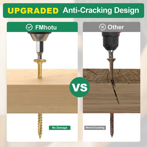 Comparison of Six Inch Legit Heavy Duty Outdoor Deck Screws Crafted From Premium Alloy Steel ACQ compatible for no cracking.