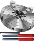 6 Inch Wood Lathe Chuck Set With Four Self Centering Jaws For Woodturning Pro Grade Performance Dual Positive And Negative Jaw Setup 1 X 8 TPI Thread