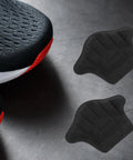 Premium Heel Grips Insert Kit Locks Your Shoes In Place Zero Wiggle Room Foam Heel Pads For Loose Loafers Sneakers And Boots with black foam pads.