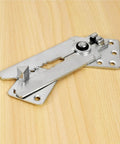 Heavy Duty Sectional Sofa Connectors 5 Pack Rust Resistant Steel Couch Brackets showing metal bracket on wood background.