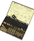 Hose Repair Kit With Crimping Tool And Fittings In A Sturdy Plastic Case, Full Color Label And Description Chart, Includes Nuts, Couplers
