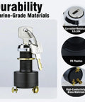 Three Position Key Off On Start Boat Ignition Switch For Outboard Motors with stainless steel and brass components