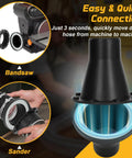 Magnetic Dust Collection Fittings 4 To 2.5 Inch One To Multi Hose Adapter for Woodworking Shop Vacuum installation examples.