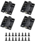4 Pack Adjustable Torque Hinges Black Plastic Friction Hinges With 4 Countersunk Holes 43mm By 36mm E6 10 301 20 Style
