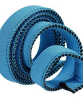 Blue hydration tube cover coiled, not Beige Insulated Hydration Tube Cover 92cm for Water Bladders Perfect For Hikers Campers And Cyclists.