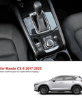 Mazda CX 5 Center Console Cover Kit Upgrade With Gear Panel And Gear Shift Knob Trim In ABS Carbon Fiber Style 2017-2025 LHD
