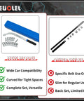 Universal 15 Piece Idler Belt Tensioner Removal Tool Kit For Tight Engine Bays Includes 12 Point 12 19 Mm Wrenches And Serpentine Belt