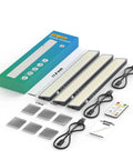 Go-To Under Cabinet Lighting Kit With Touch Control And Motion Sensor, Ultra Bright 160LED, 4000mAh Battery, 3 Pack components