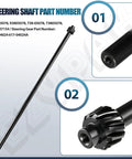 Plug-And-Play Steering Shaft And Gear Assembly For MTD Troy-Bilt Yard Machines Bolens Lawn Tractors, 21.1 Inch, 5/8 Inch Bore