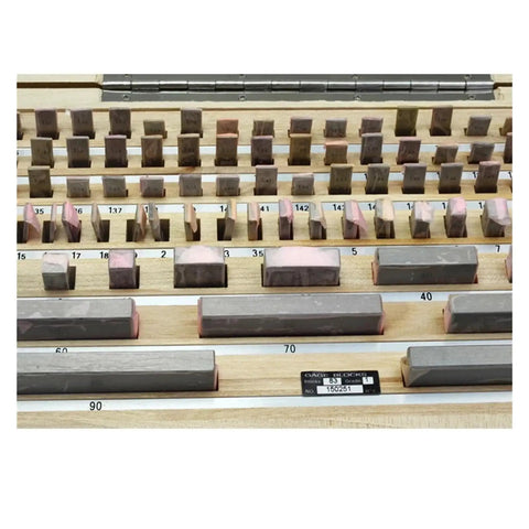 83 Piece Block Gauge Set From 1.005 To 100 Millimeter Caliper Inspection Blocks With Grade 0 And Grade 1 in wooden case