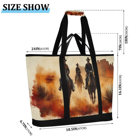 Insulated Cooler Tote Beast With Large Capacity For Shopping Picnics Beach And Travel Leak Proof Lunch Box