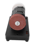 20V Cordless Mini Bench Grinder With Dual Wheels For Sharpening Knives Drills And Rust Removal Adjustable Speed Up To 6000Rpm compact tool view with grinding wheel.